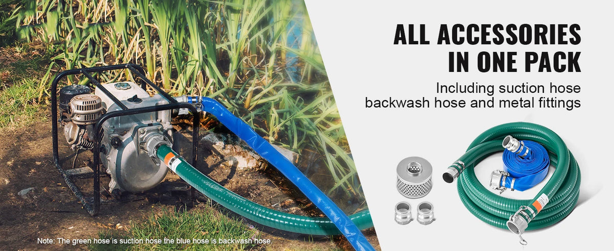SucceBuy 2" Suction & Backwash Hose Kit