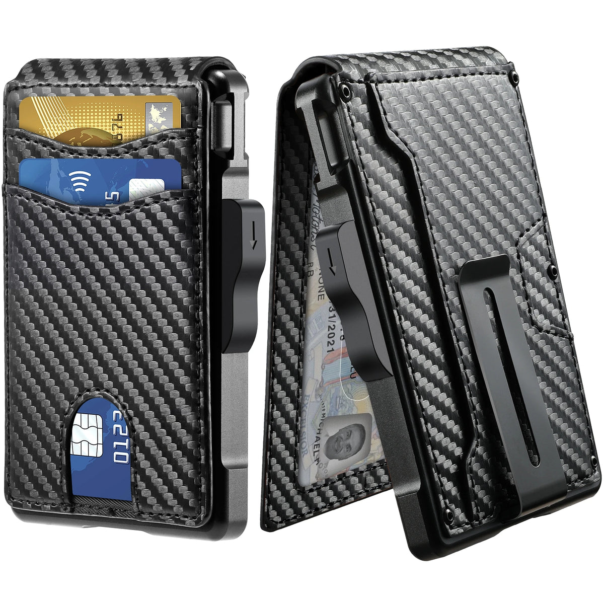 Men's Slim Pop-Up Wallet with ID Window