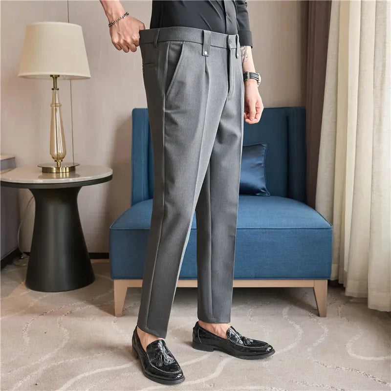 Men's Smart-Casual Stretch Dress Pants