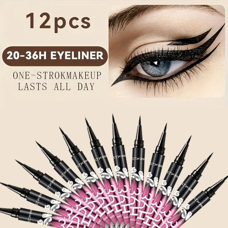 Black Liquid Eyeliner – 12-Piece Set