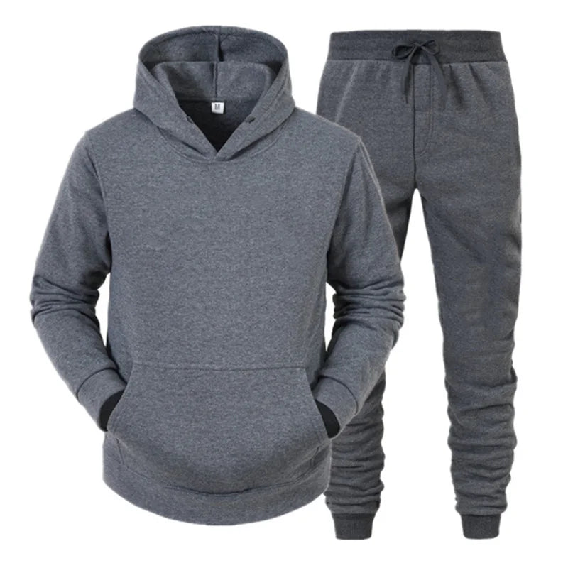 Men's Fleece-Look Sweatshirt & Jogger Set