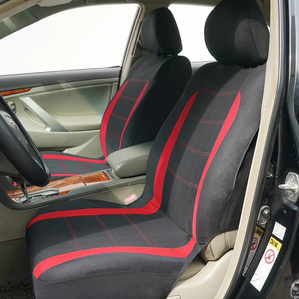 AUTO PLUS Two-Tone Polyester Seat Covers