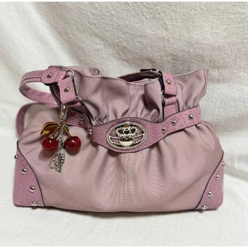 Women's Y2K Studded Shoulder Bag