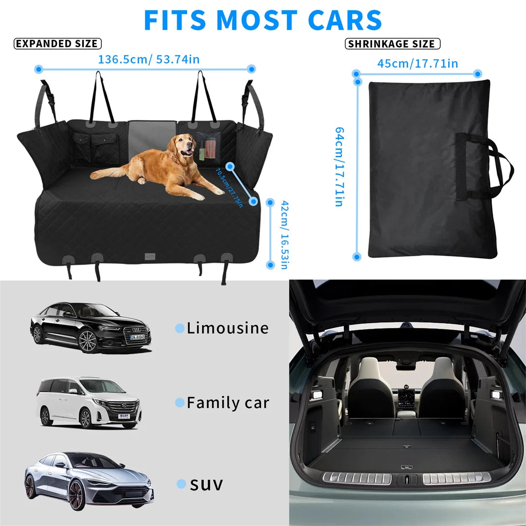 BINGOPAW Dog Back Seat Cover & Seat Extender