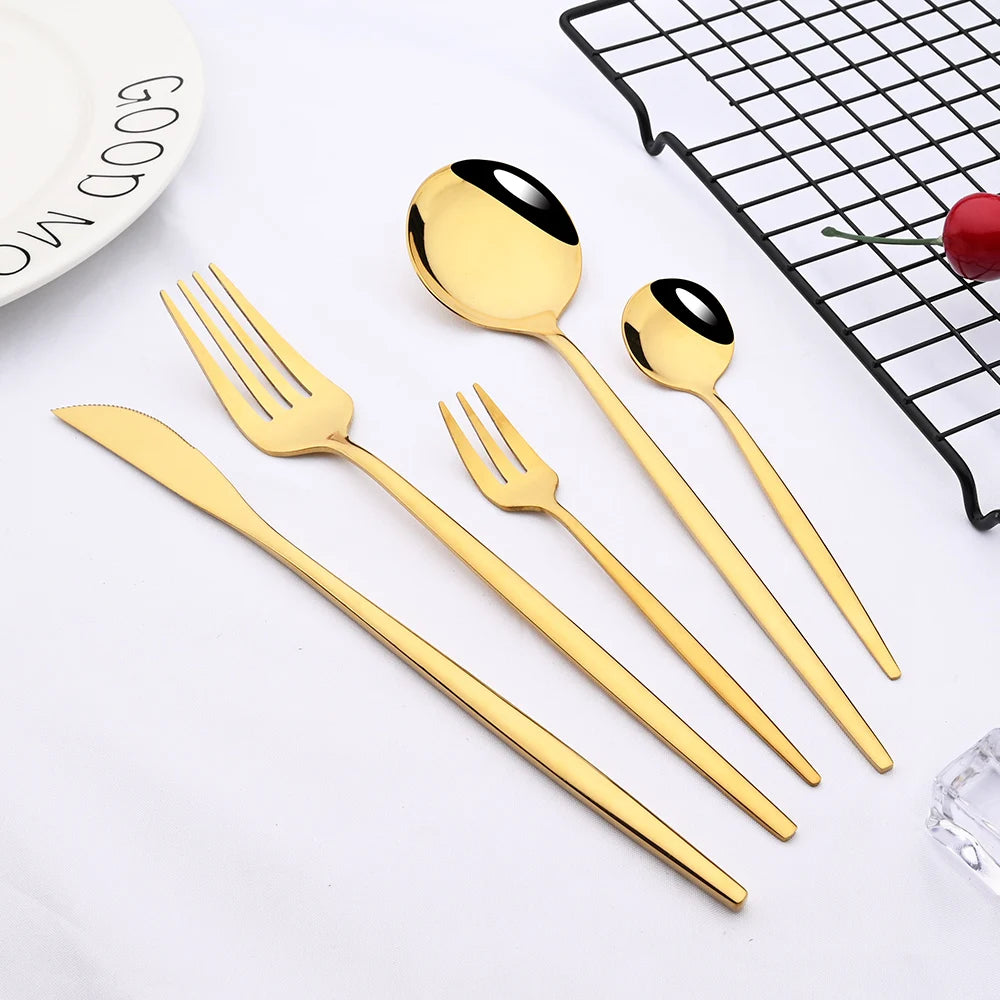 uniturcky Stainless Steel Flatware — 30 Pieces