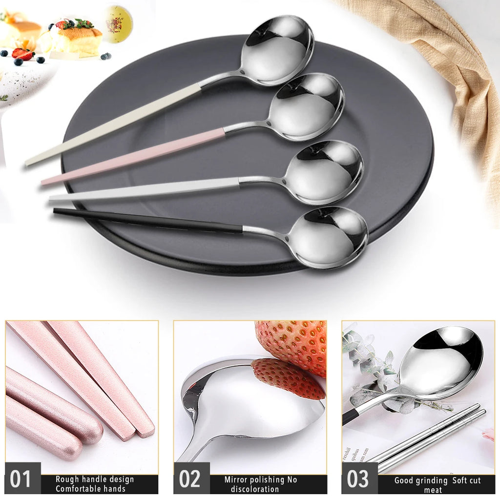 MYVIT Portable Stainless Steel Travel Cutlery