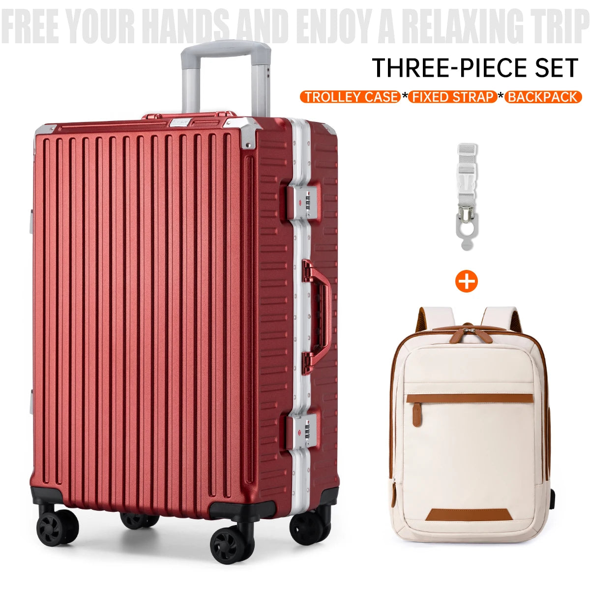 Trolley Luggage 20 24 26 28" Aluminum Frame Rolling Luggage Case USB Travel Suitcase on Wheels Combination Lock Carry on Luggage Whispering Desires Shoppe