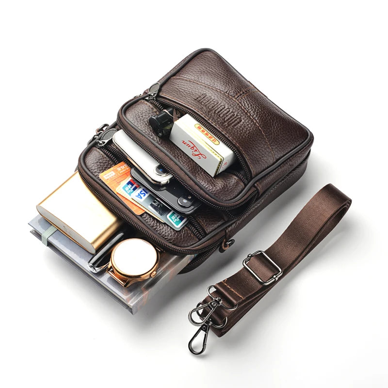 Men's Leather Crossbody Bag