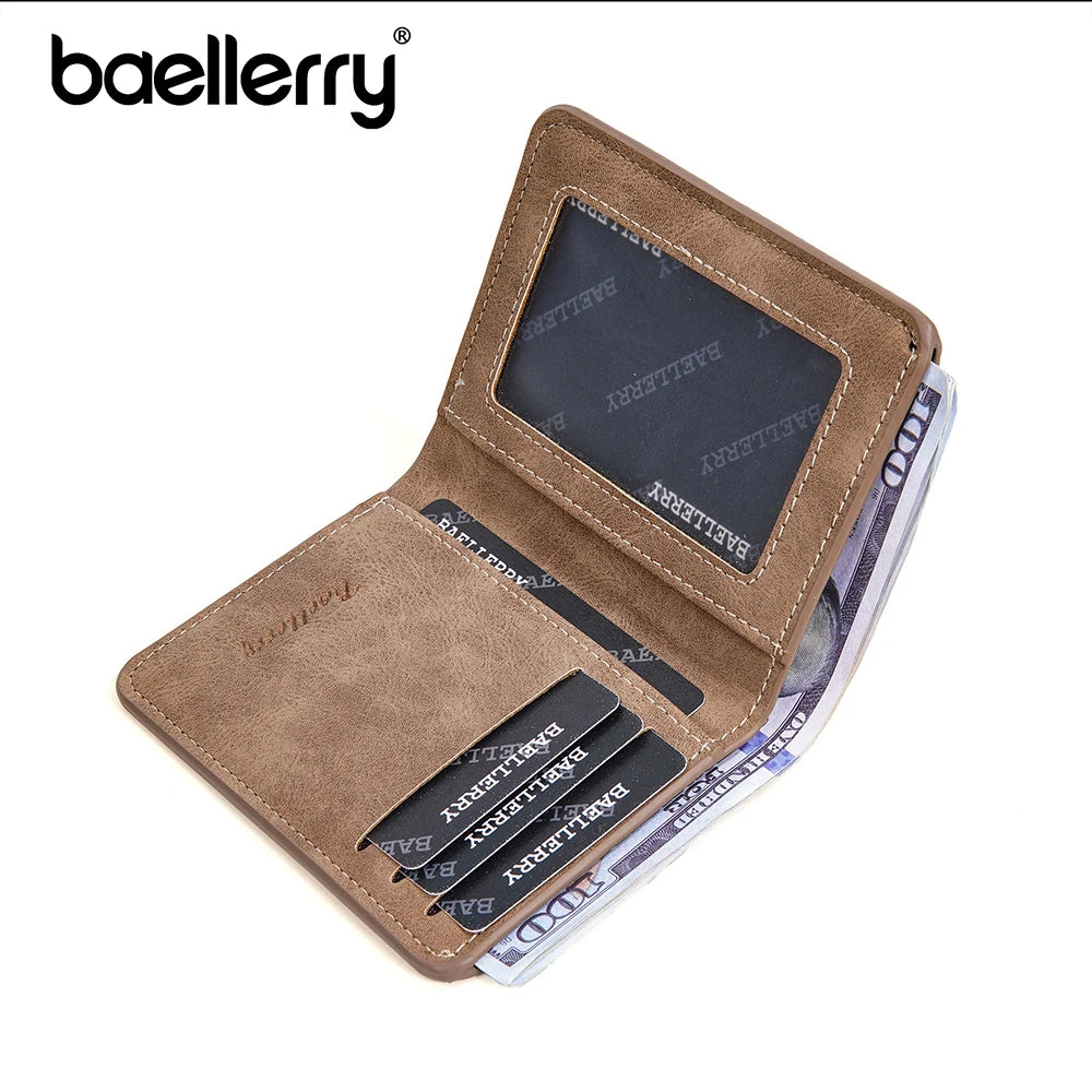 Baellerry Men's PU Wallet with Money Clip