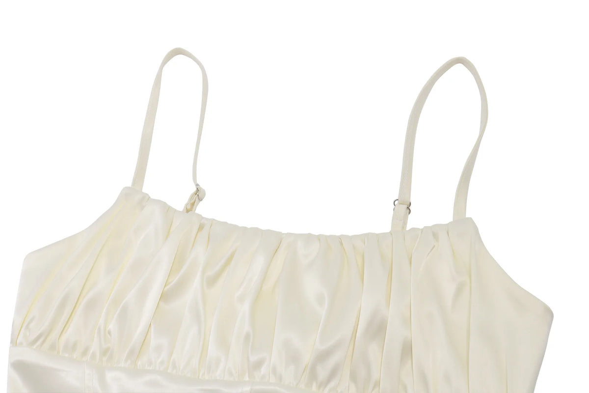 Strap Top & Ruffle Skirt Set