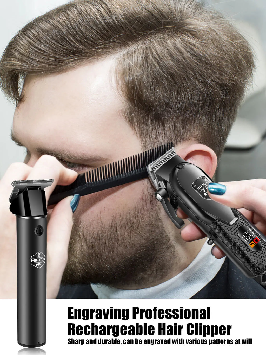 HIENA Rechargeable Hair Trimmer Kit