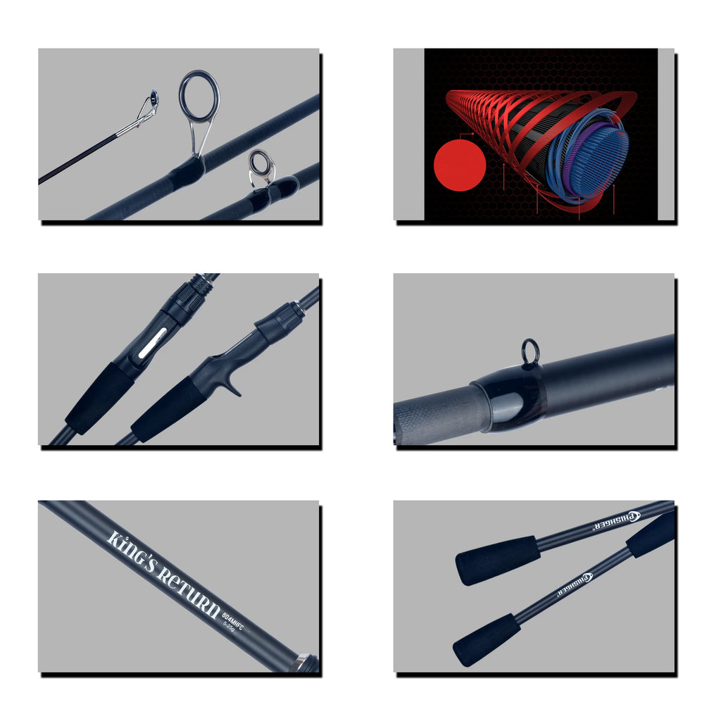FLENHAI P1008 Carbon Travel Fishing Rod