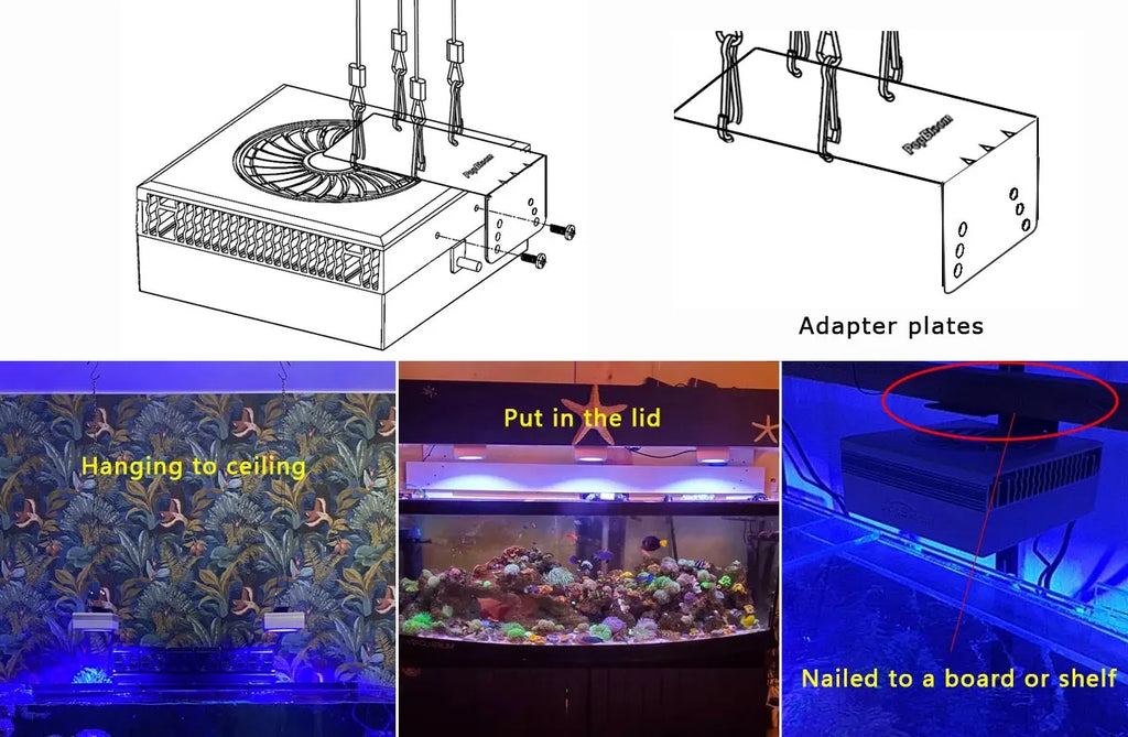 PopBloom RL90 WiFi Reef Aquarium LED Light