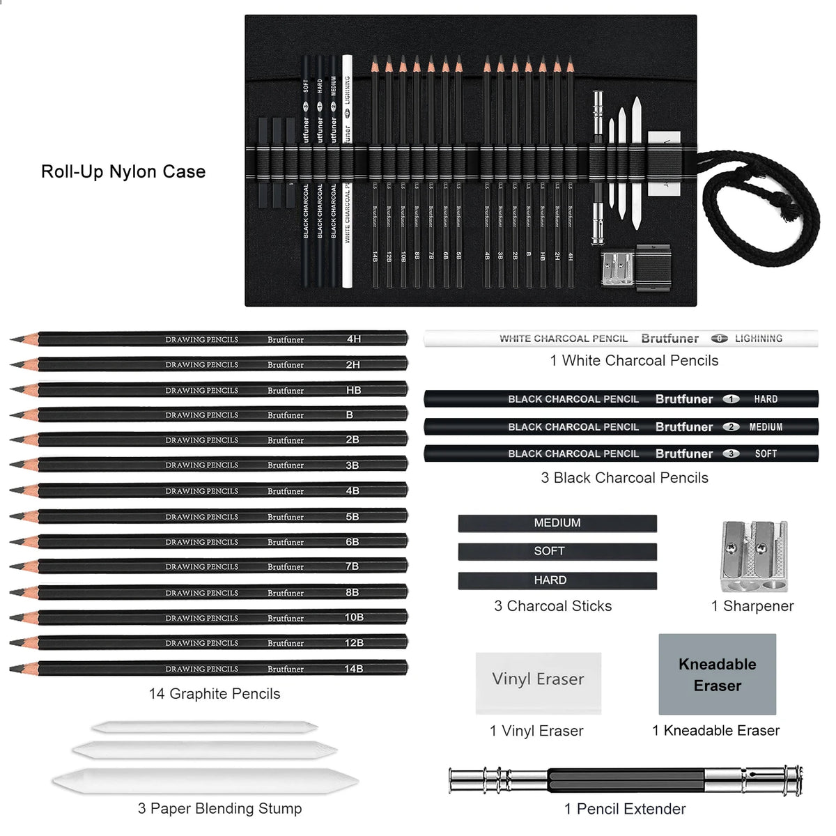 Drawing and Sketching Art Set – 14 to 58 Pieces
