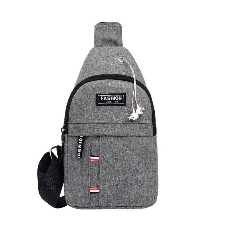 Men’s Nylon Waist Bag with Adjustable Strap