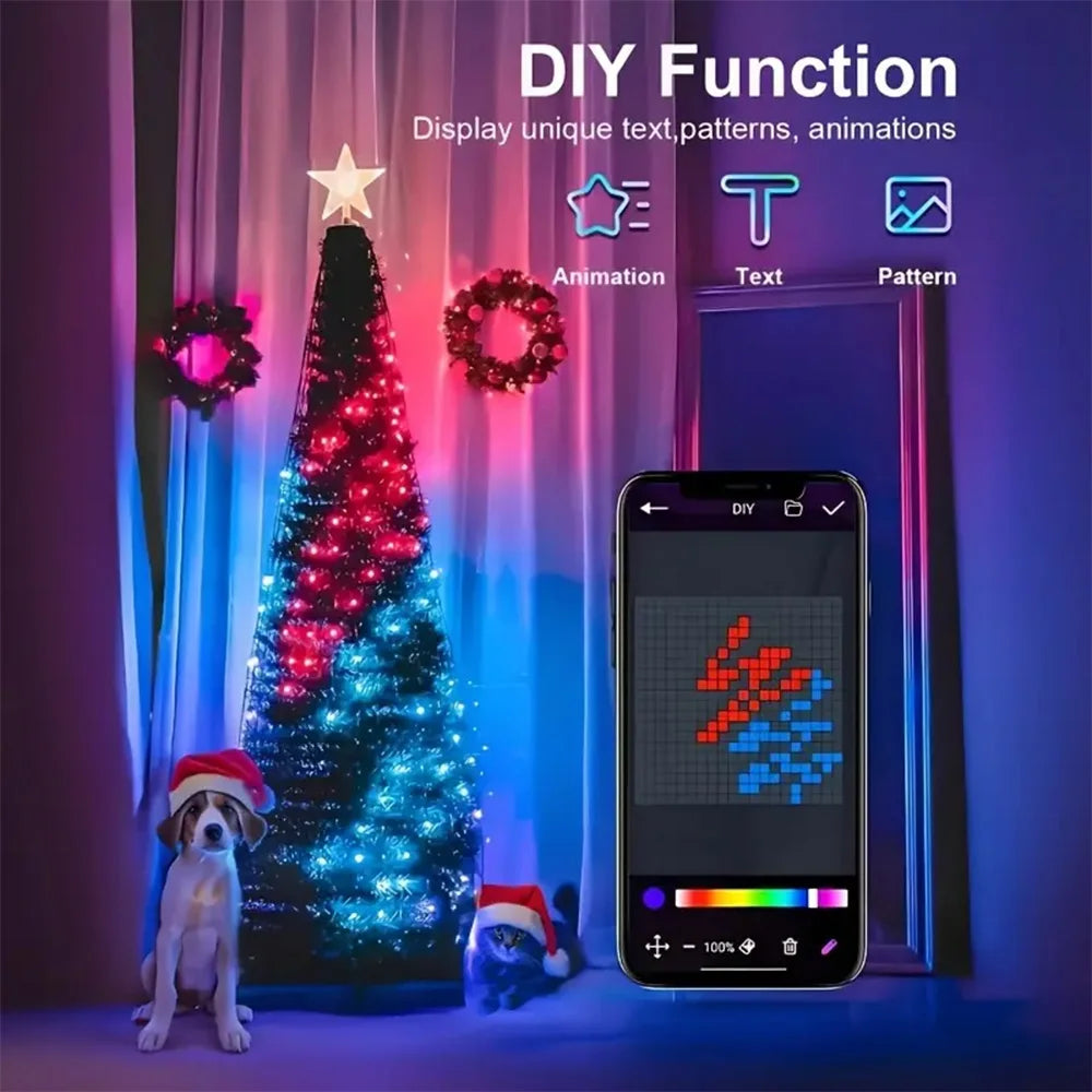 400-LED RGBIC Christmas Tree Light Strings