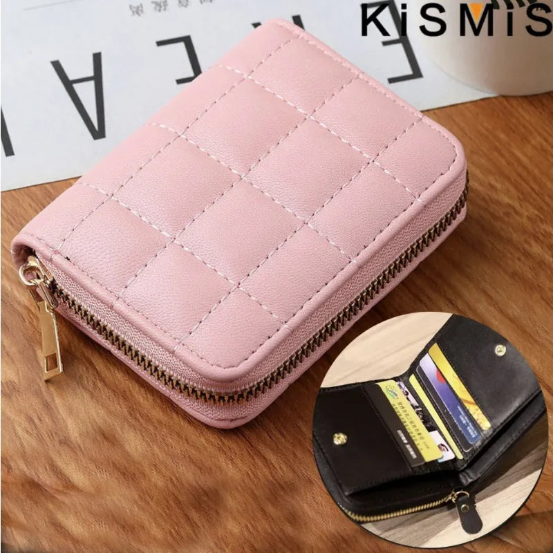 Women's Compact PU Card Wallet