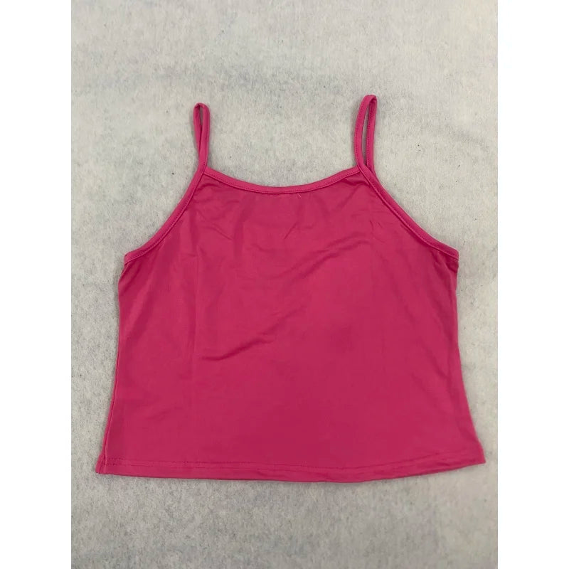 Women's Contrast-Strap Top and Shorts Set