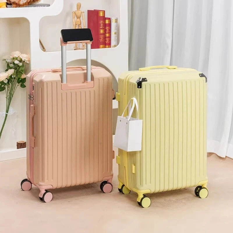 Luggage 2025 New Style 20inch Boarding Small Trolley Suitcase Male Password Leather Suitcase 24 Strong Durable Whispering Desires Shoppe