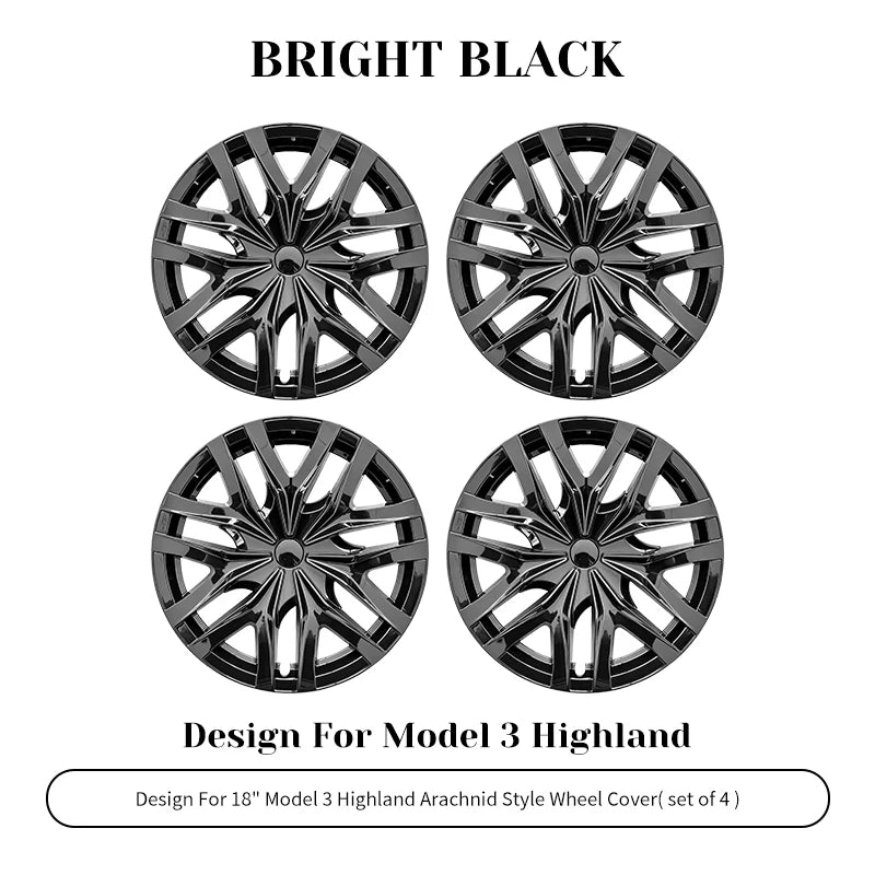 TSLLUG 18-Inch Wheel Covers for Tesla Model 3 Highland – Set of 4