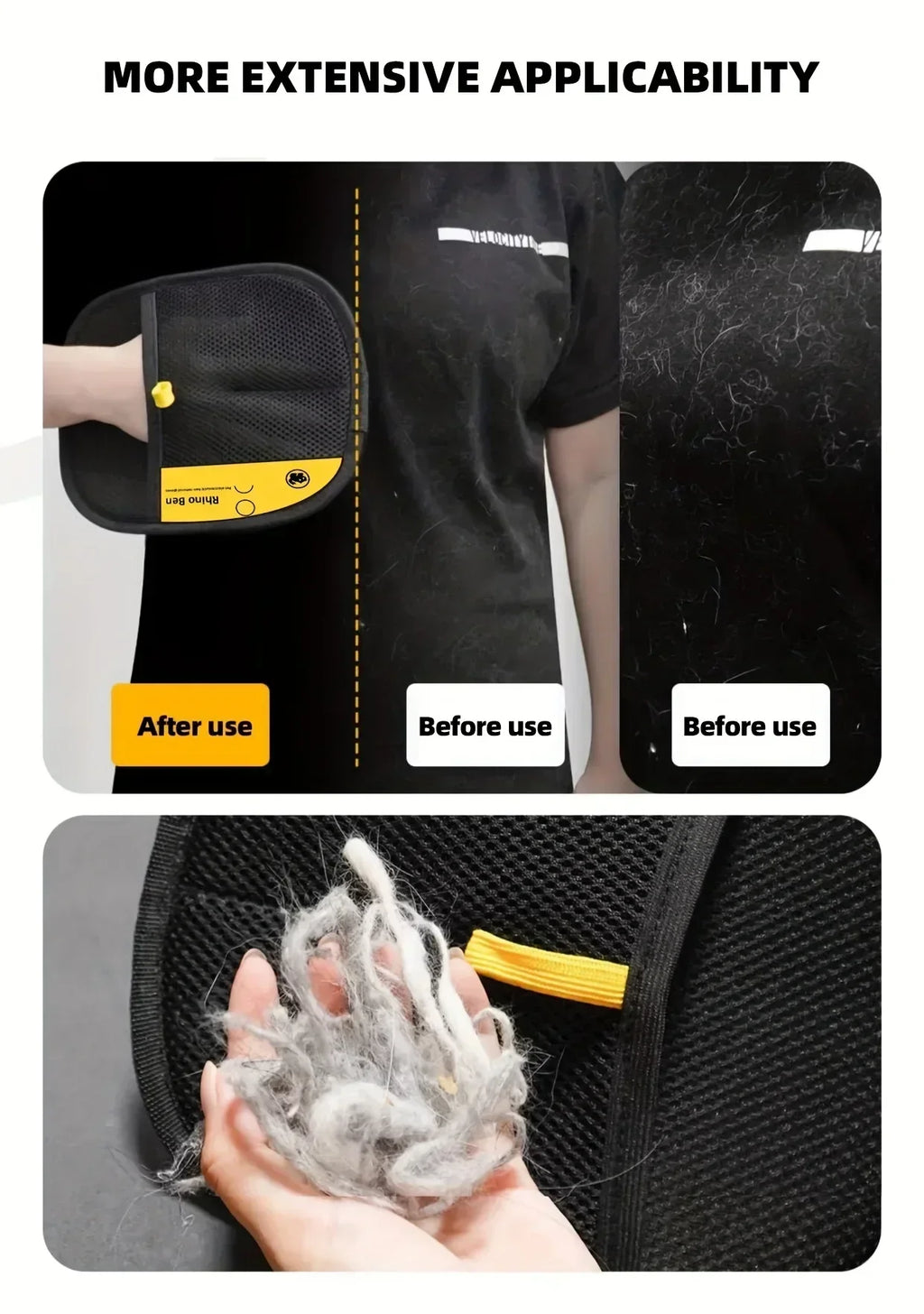 2‑Pack Pet Hair Removal Grooming Gloves, Double‑Sided Gentle Shedding Brush Gloves for Cats & Dogs, Pet Fur Remover Massage Grooming Tool Whispering Desires Shoppe