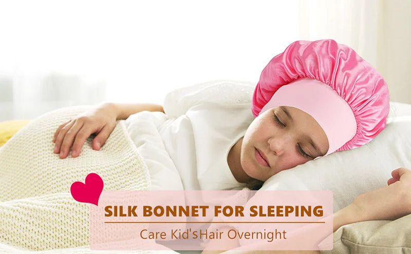Children's Satin-Look Sleep Bonnet