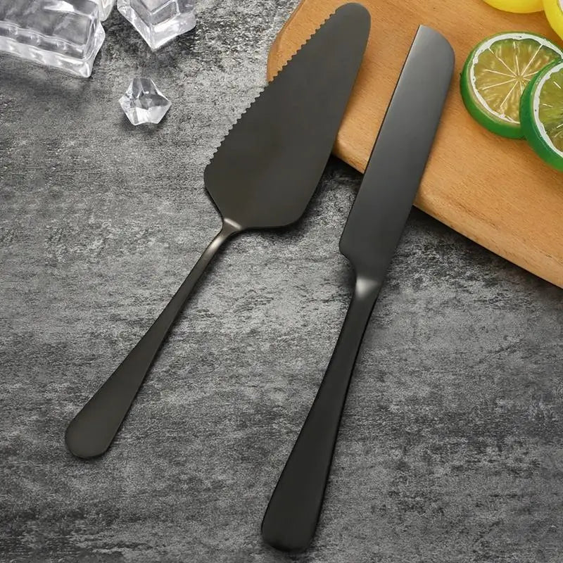 Venlohome Stainless Steel Cake Knife and Server