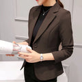Women's Slim-Fit Single-Button Office Blazer