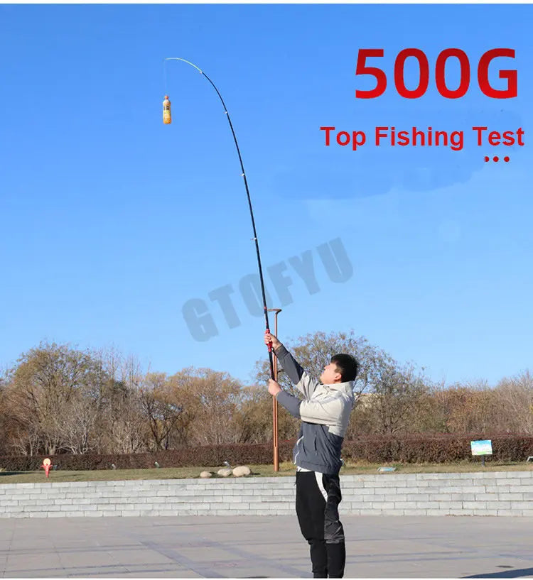 Telescopic Carbon Fishing Rod — 2.1–4.5 m