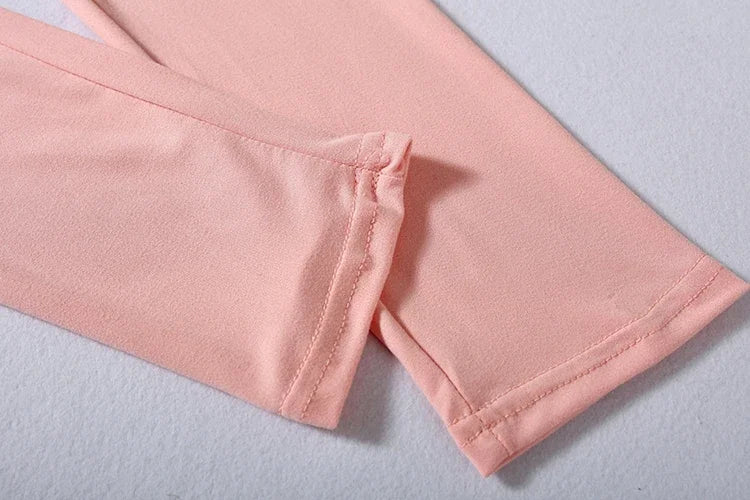 Women's Solid-Color Two-Piece Casual Outfit