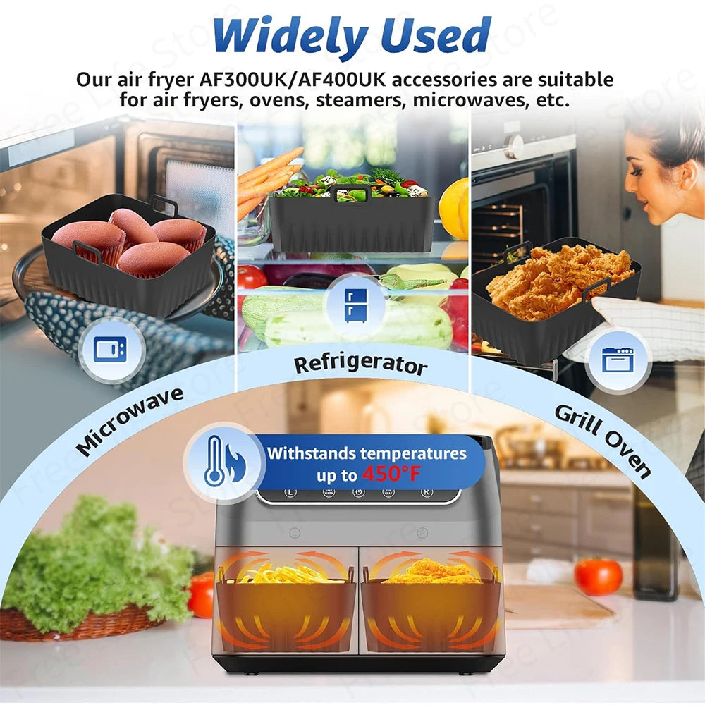 Dual-Zone Air Fryer Accessory Set