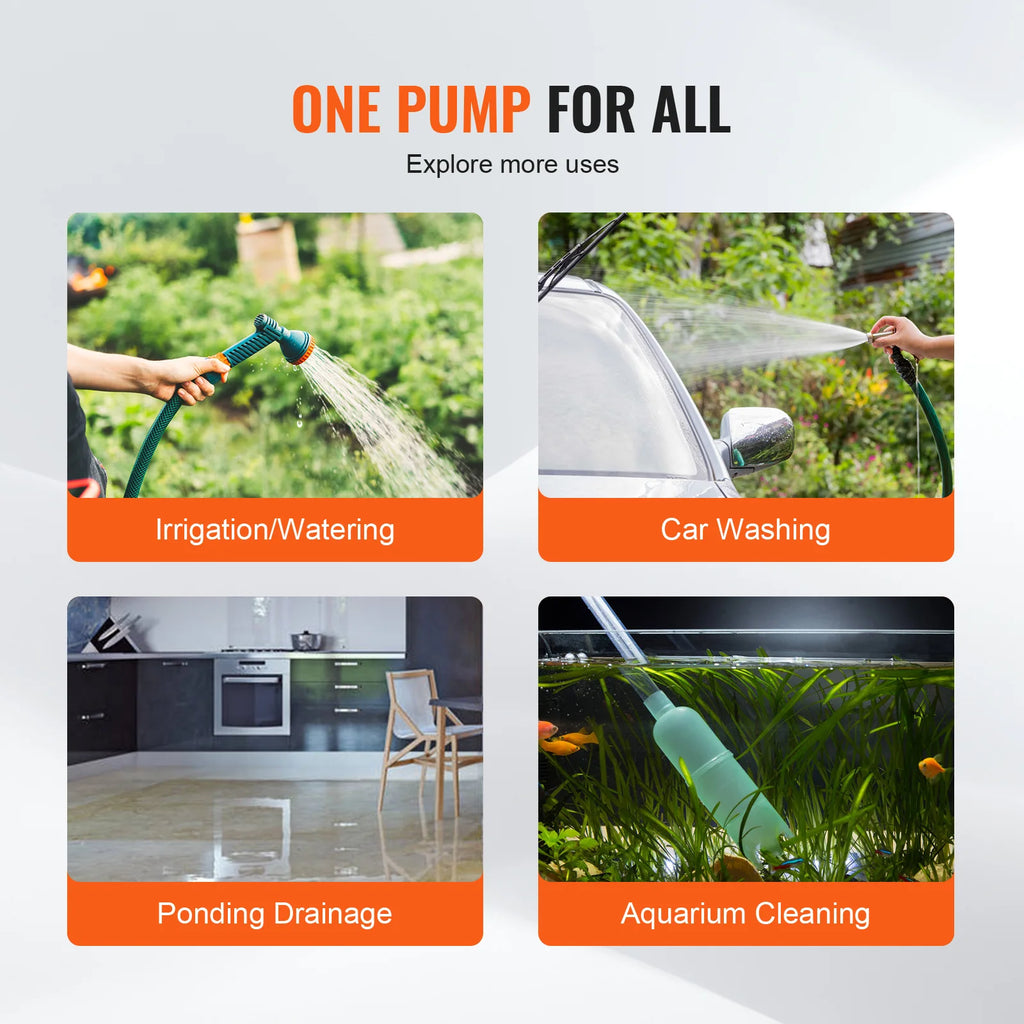 SucceBuy 120V 360 GPH Portable Water Transfer Pump