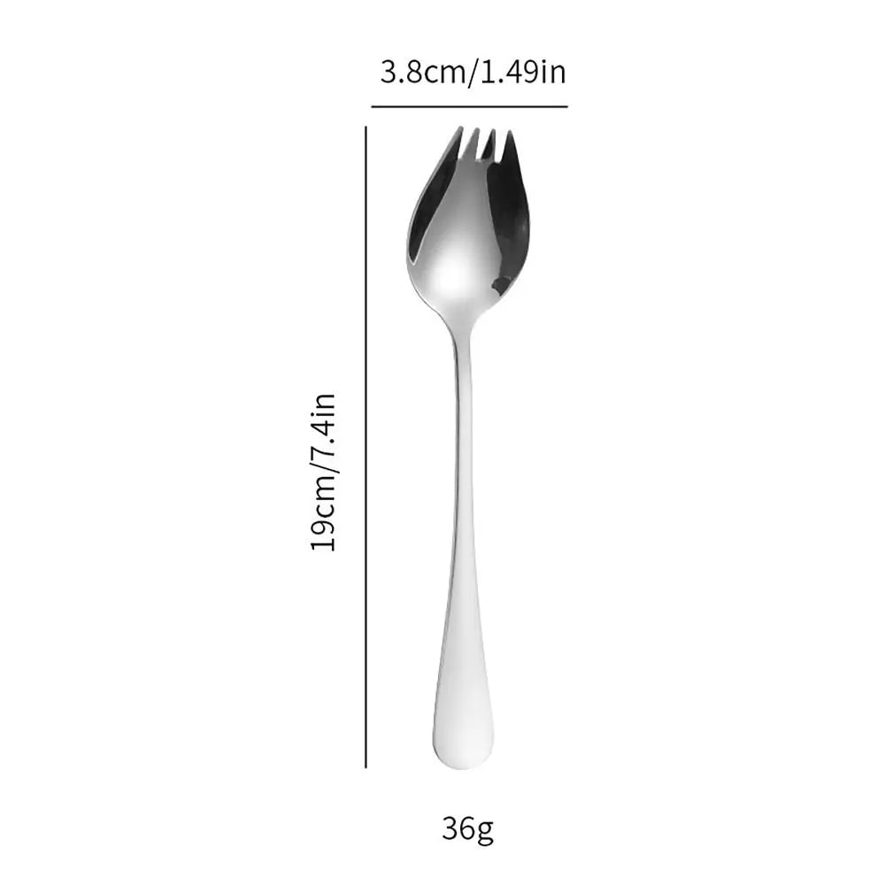 Long-Handle Stainless Steel Spork