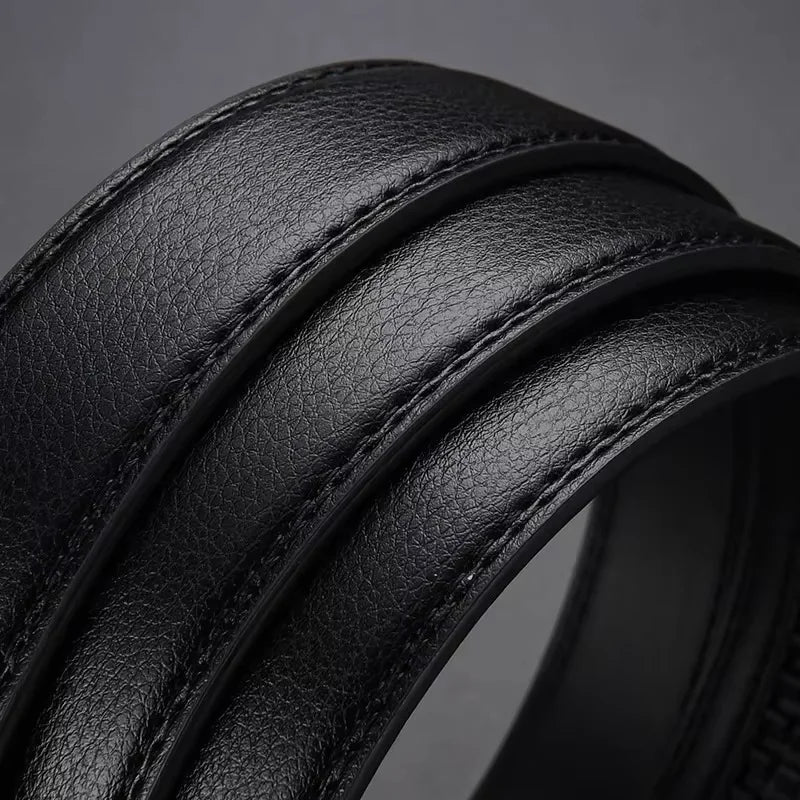 Men's PU Click-Buckle Casual Belt