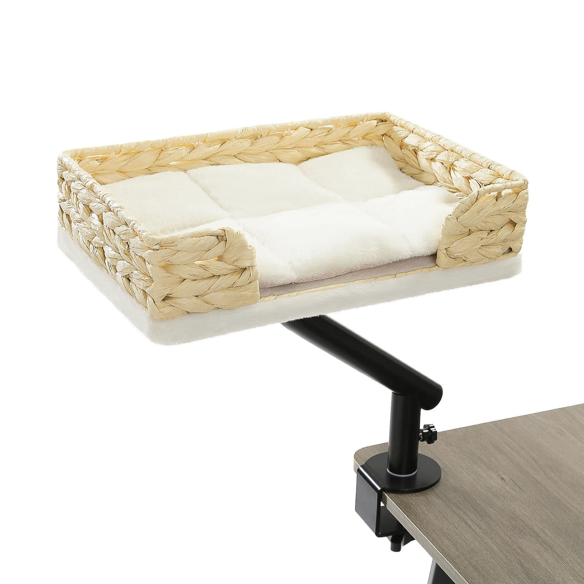 360° Rotating Desk-Mounted Cat Bed