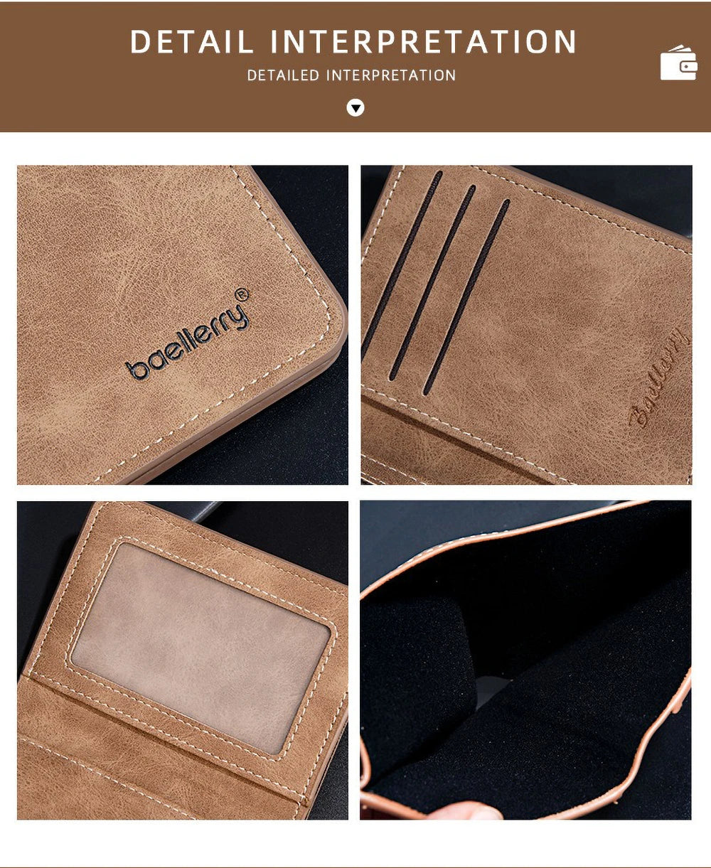 Baellerry Men's PU Wallet with Money Clip