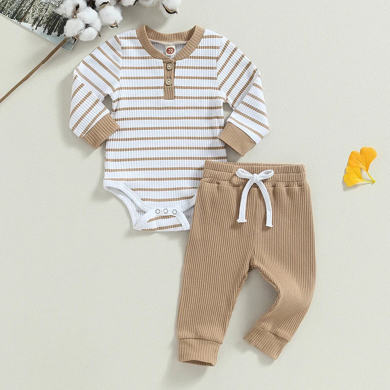Baby Romper and Pants Set — Cotton Blend