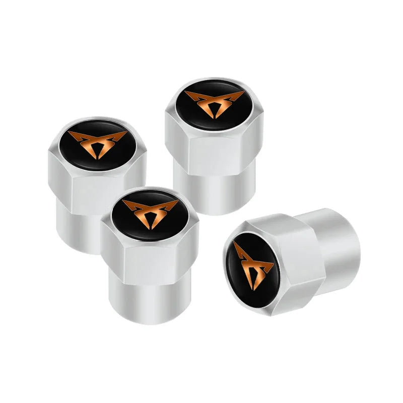 Metal Tire Valve Caps – Set of 4