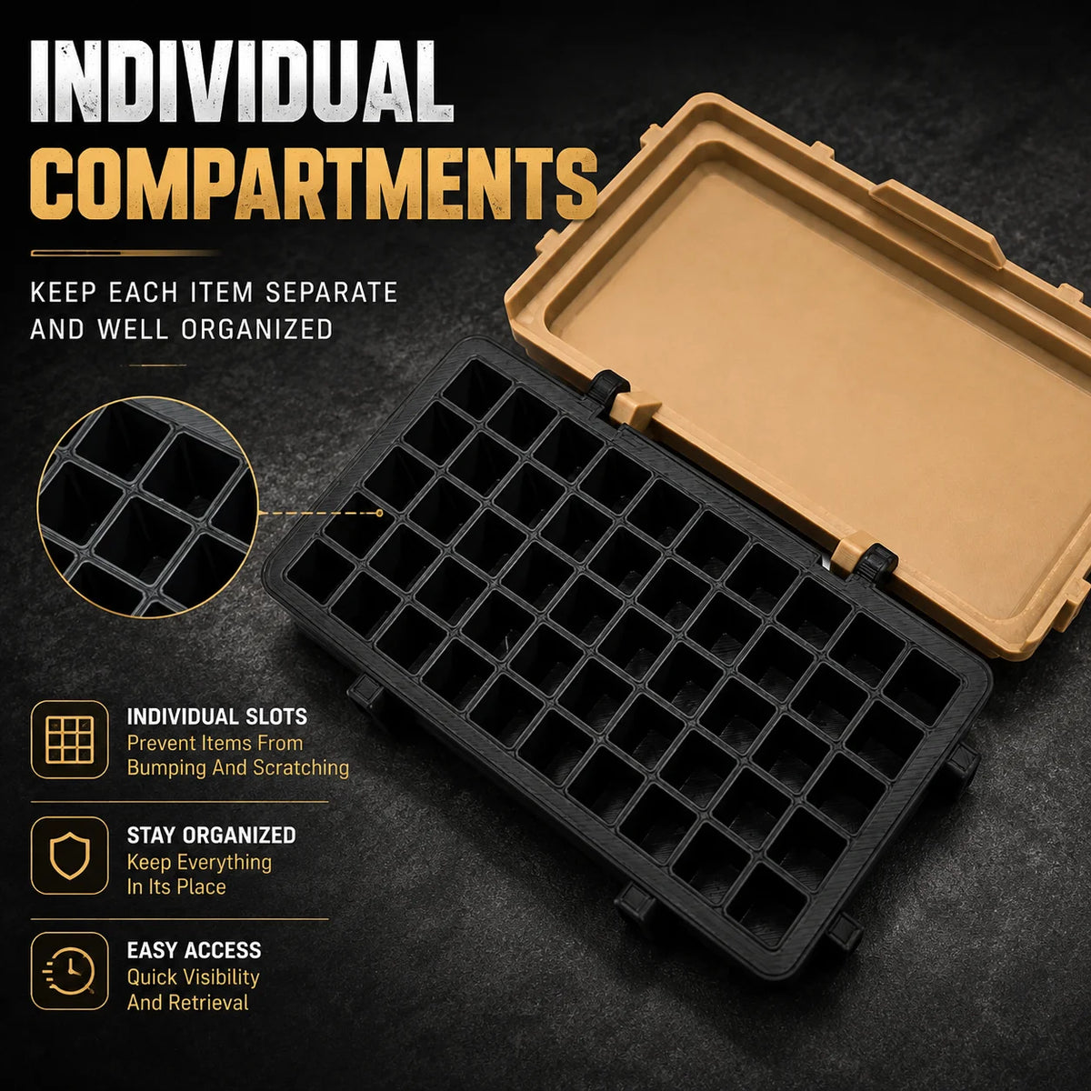 50-Round 9 mm Luger Ammunition Storage Box