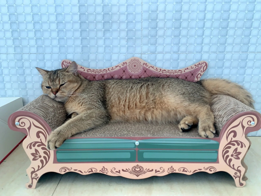 Cat Scratching Sofa Bed with Cardboard Cushion