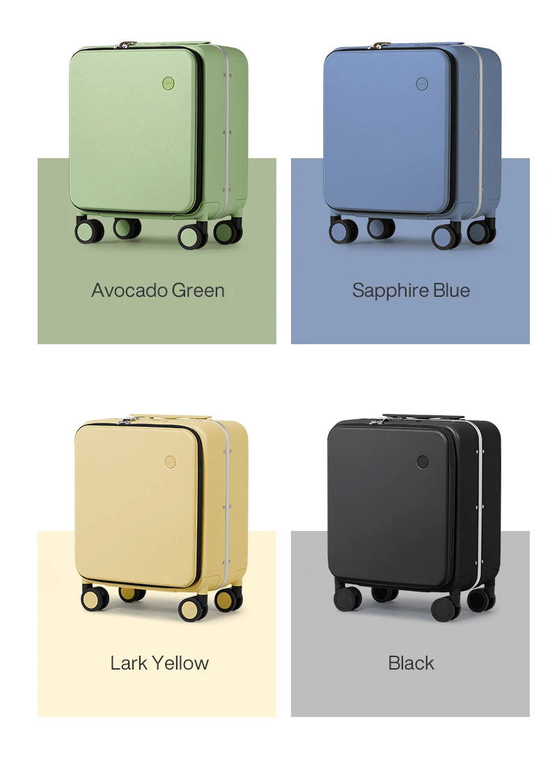 Mixi 14 Inch Underseat PC Hard Shell Suitcase Top Opening Aluminum Frame Travel Suitcases with Wheels Carry On Luggage Whispering Desires Shoppe