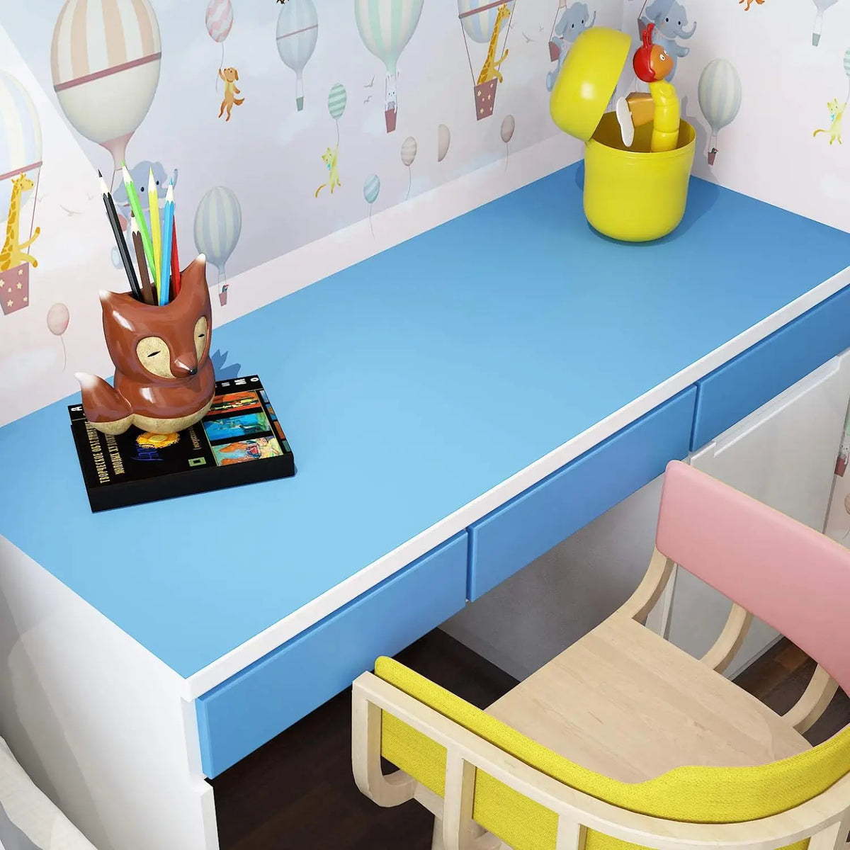 Matte Solid-Color Self-Adhesive Vinyl Wallpaper