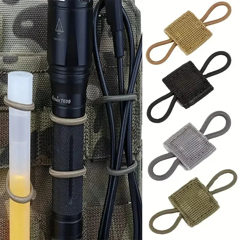 Elastic MOLLE Webbing Retainers, 5 or 10 Pack