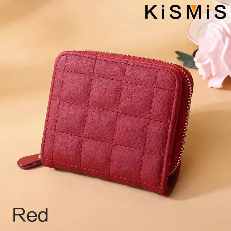 Women's Compact PU Card Wallet