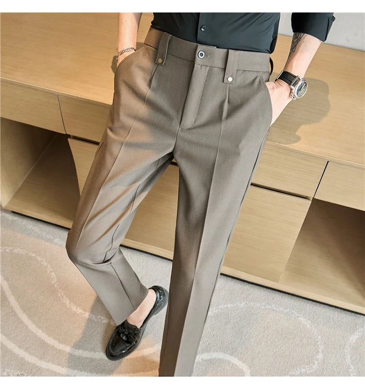 Men's Smart-Casual Stretch Dress Pants