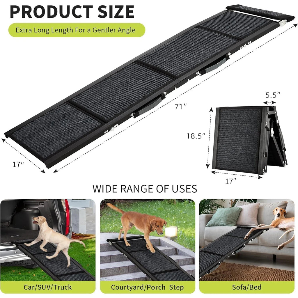 HiMISS Folding Dog Car Ramp