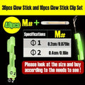 Night Fishing Glow Stick & Clip Kit, 40 Pieces