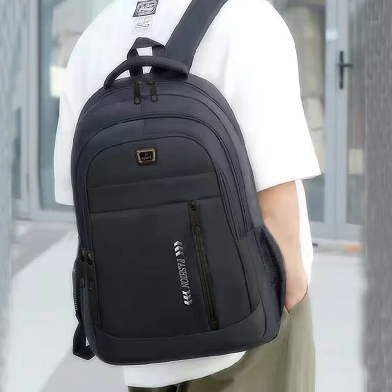 Solid-Color Lightweight School Backpack
