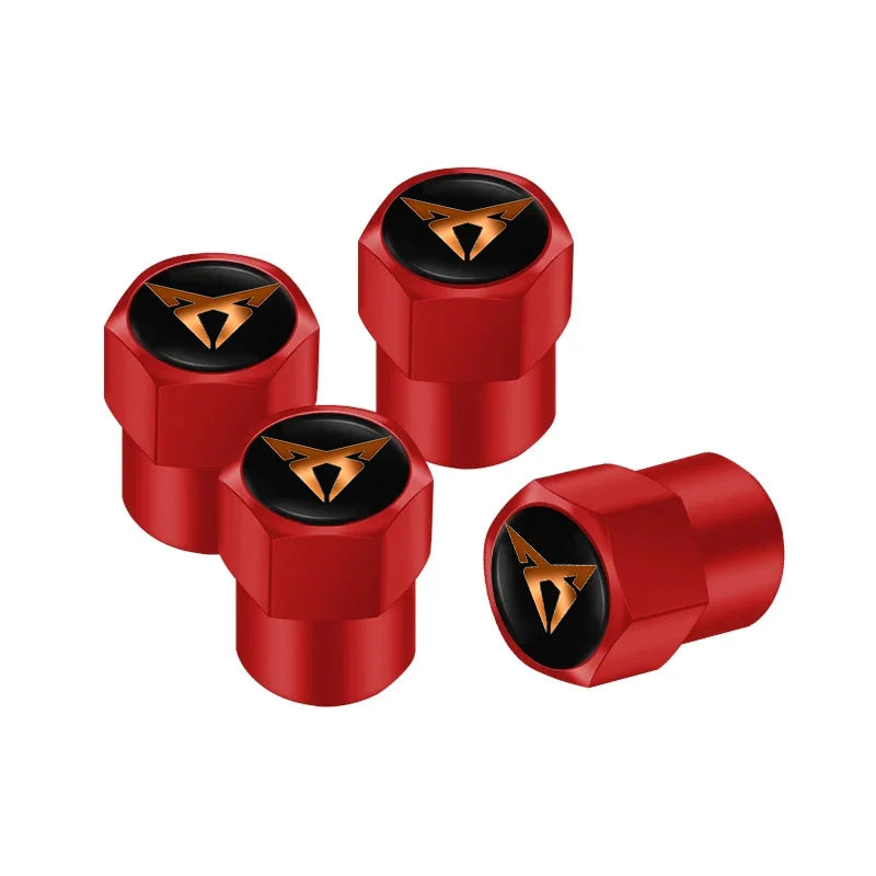 Metal Tire Valve Caps – Set of 4