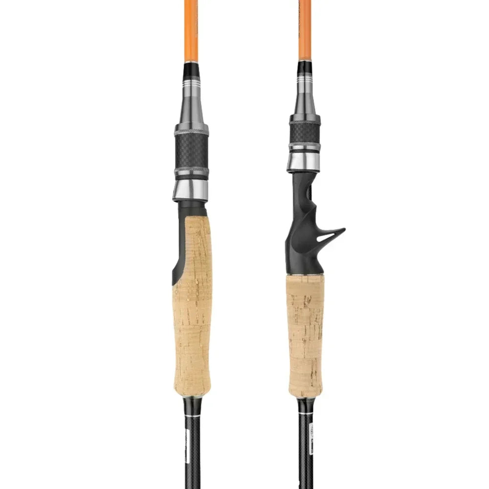 Carbon Fishing Rod with Two Tips — 1.8, 2.1 or 2.4 m